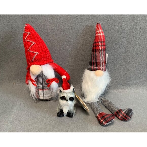 Handmade Holiday Gnome & Raccoon Ornaments Set - Picture 9 of 9
